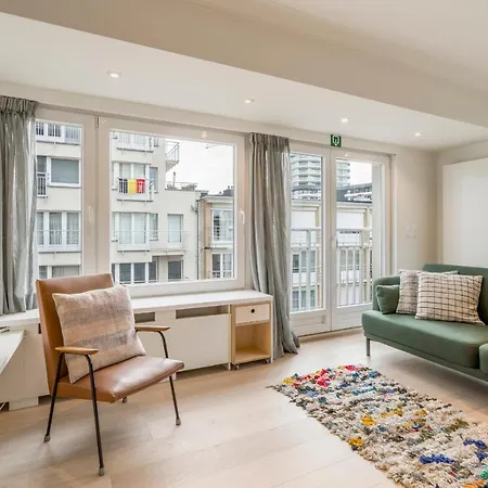 Modern And Bright Seaside App W Seaview & Terrace 奥斯滕德